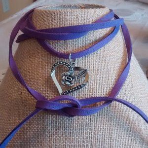 Purple Heart Necklace